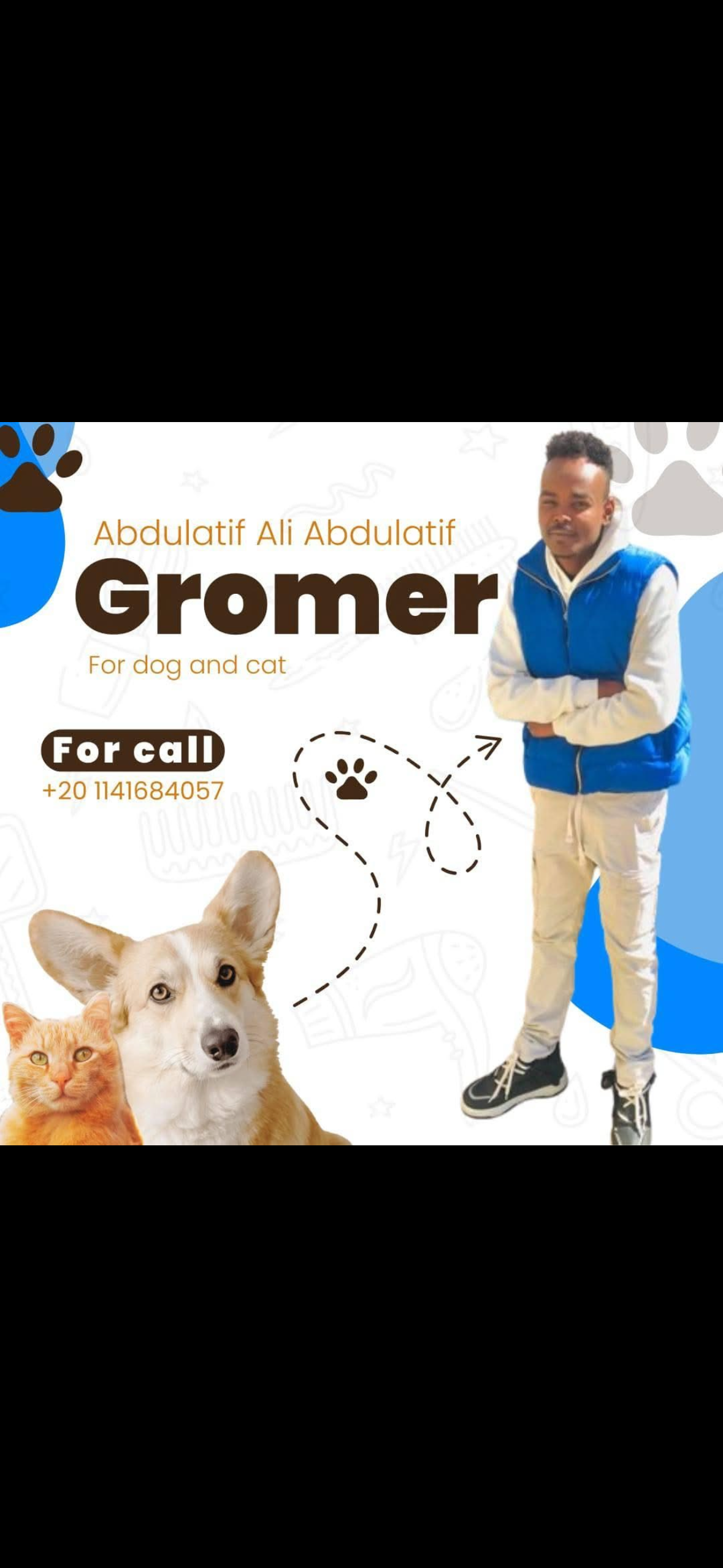Abdullatif dog and cat groomer poster